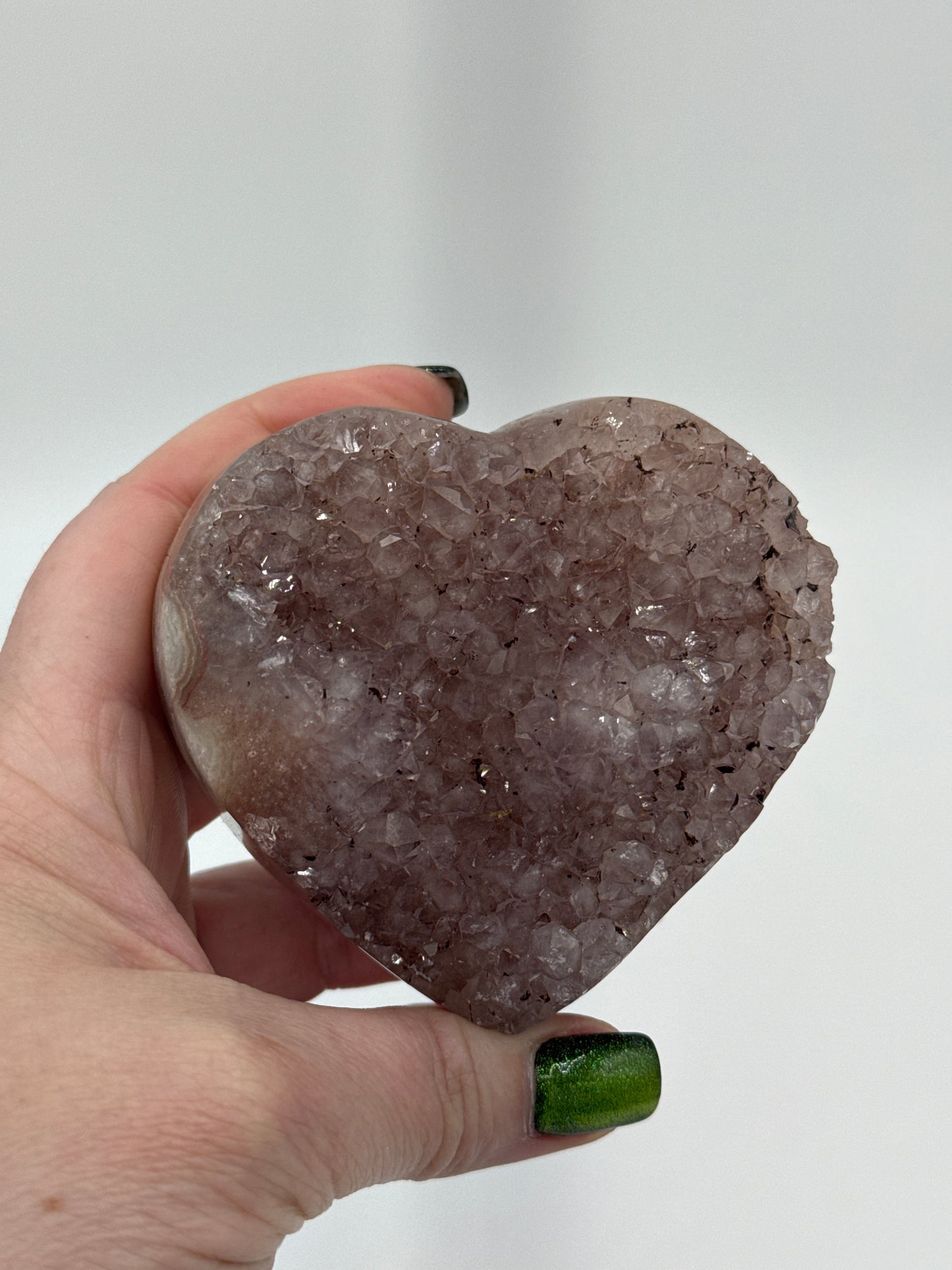 Amethyst Heart Carvings