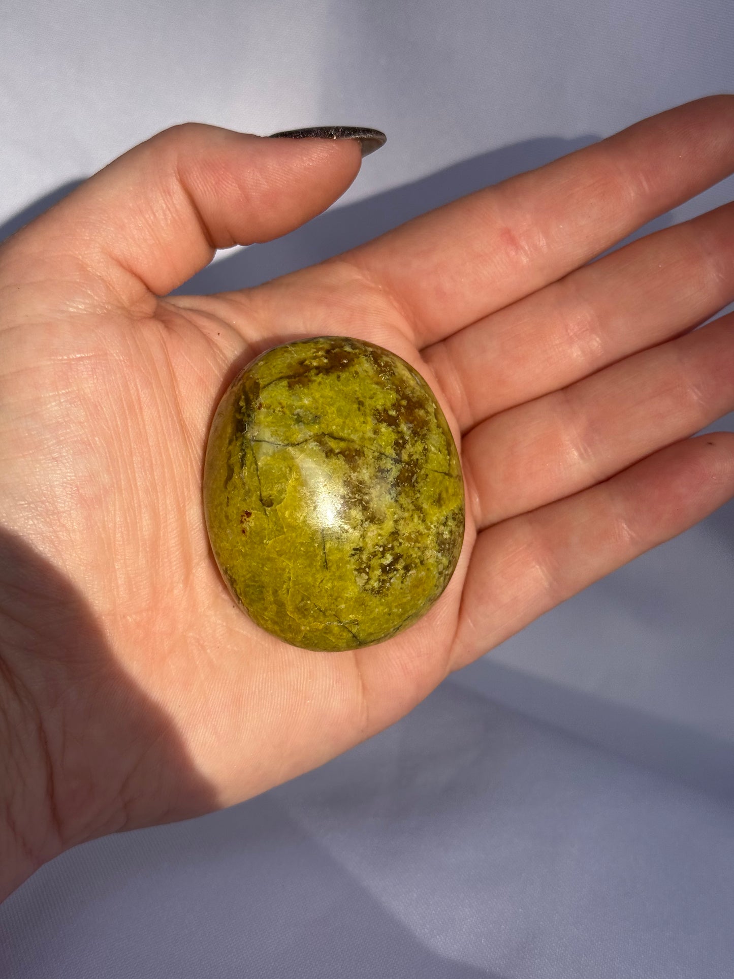Green Opal Palm Stones
