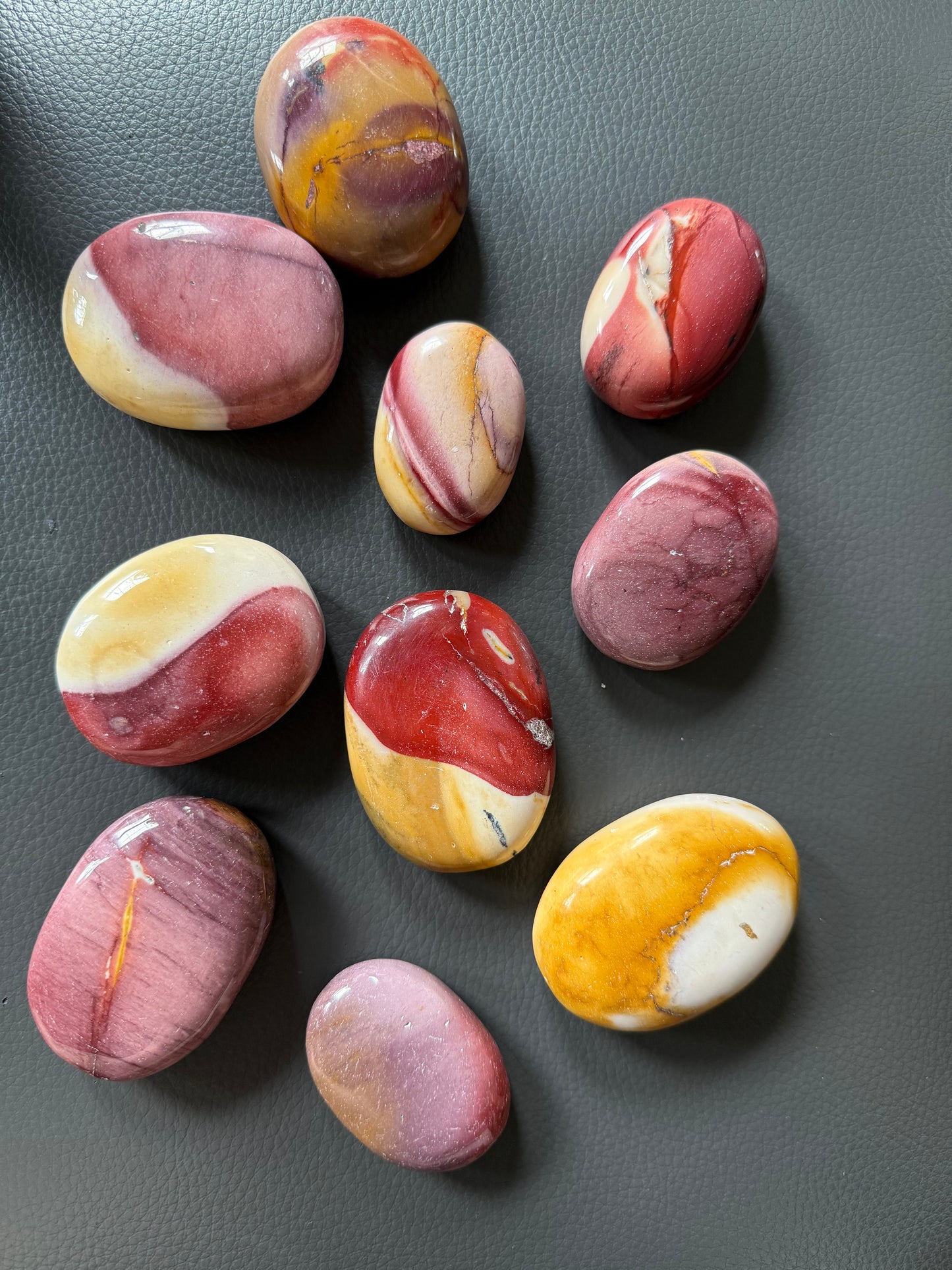 Mookaite Palm Stones