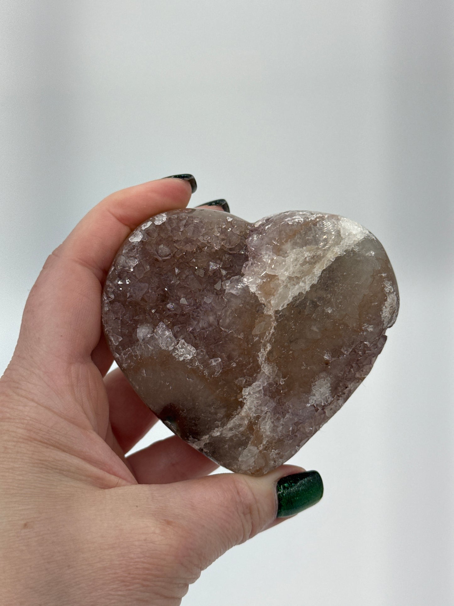 Amethyst Heart Carvings