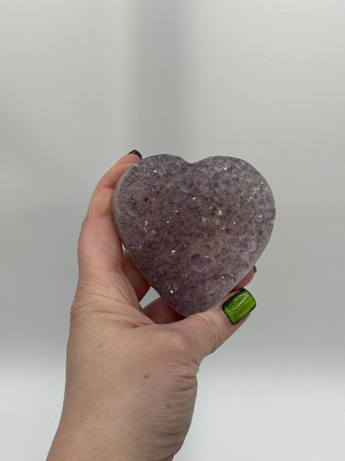 Amethyst Heart Carvings
