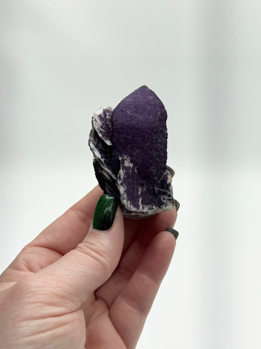 Fluorite over Quartz