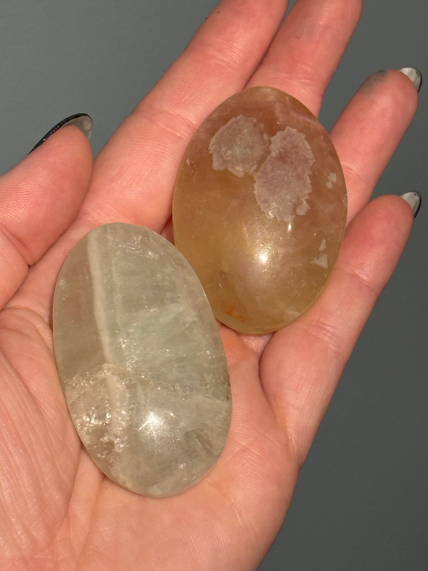 Fluorite Palm Stone