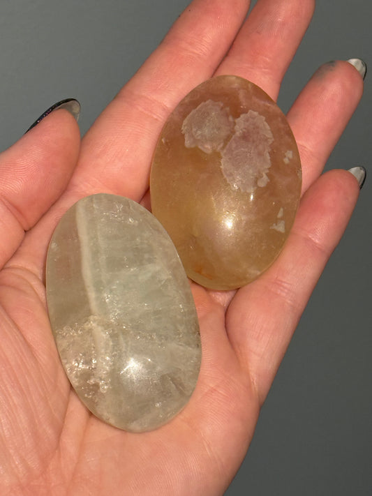 Fluorite Palm Stone