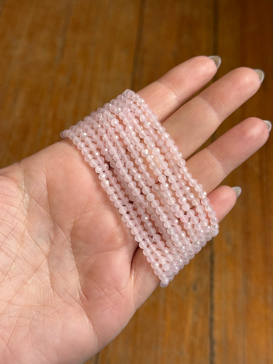 3mm Faceted Crystal Bracelets