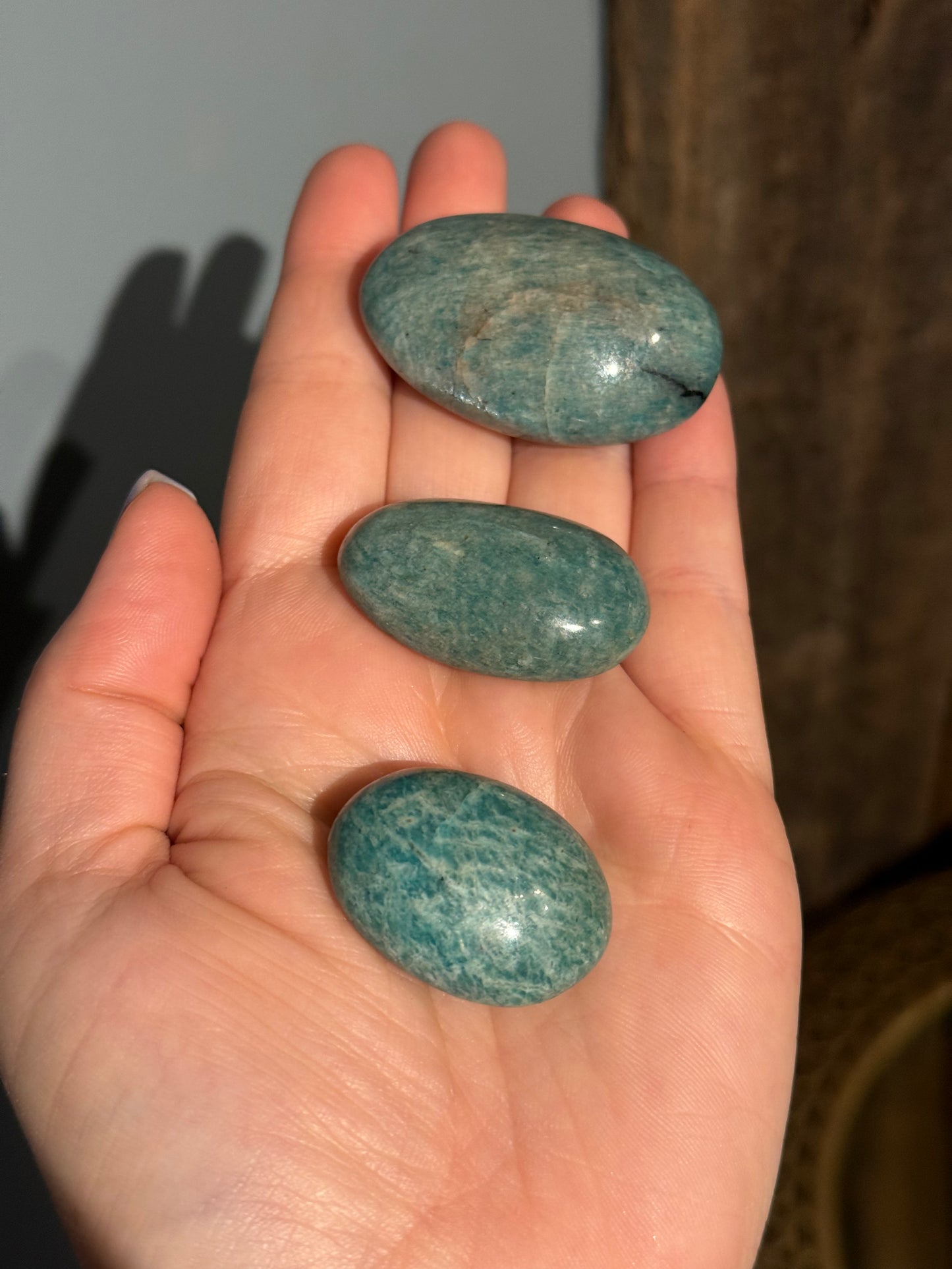 Amazonite Palm Stone