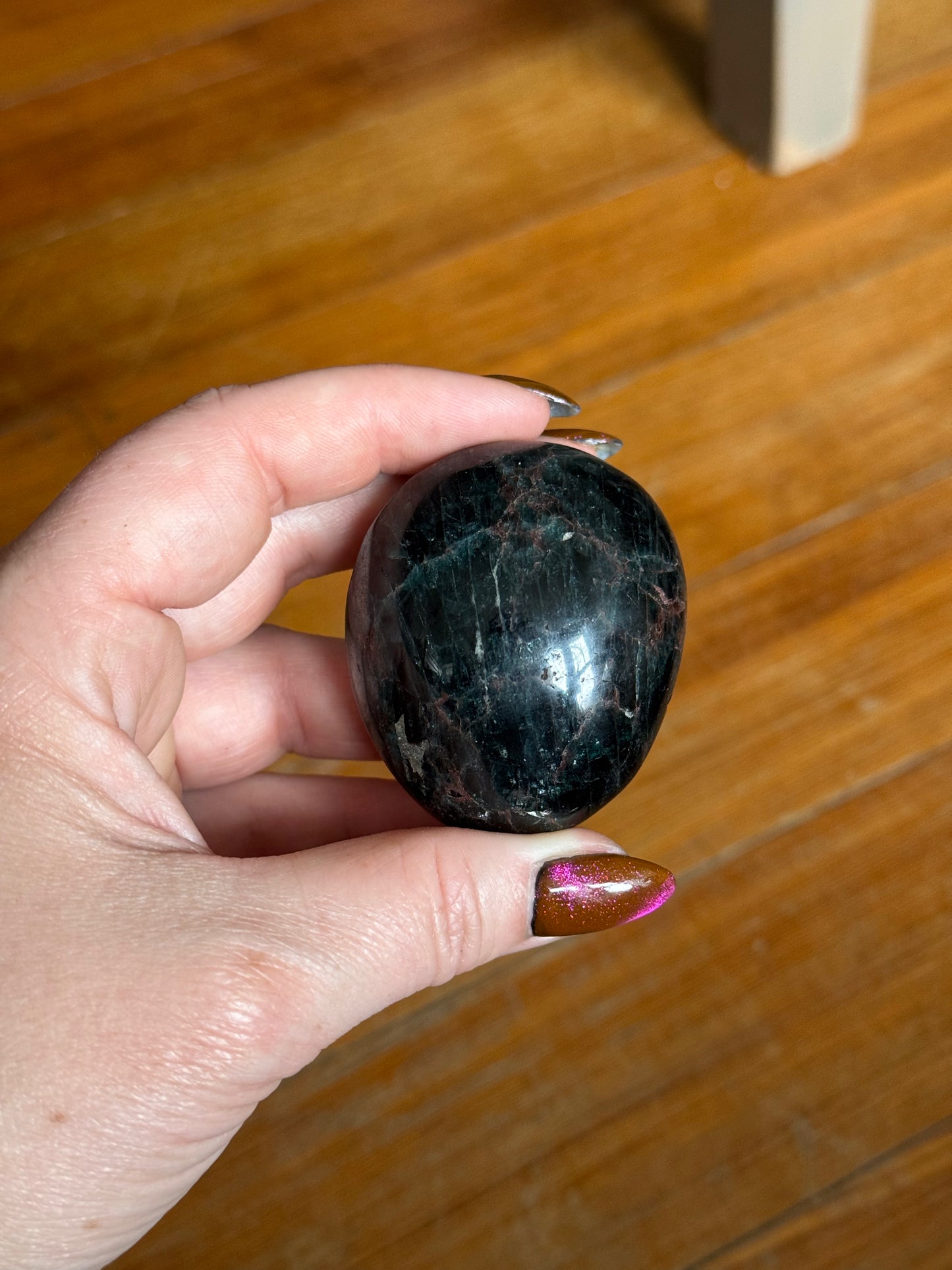 Green Apatite Palm Stones