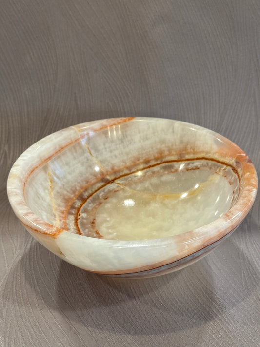 Banded Calcite Bowl
